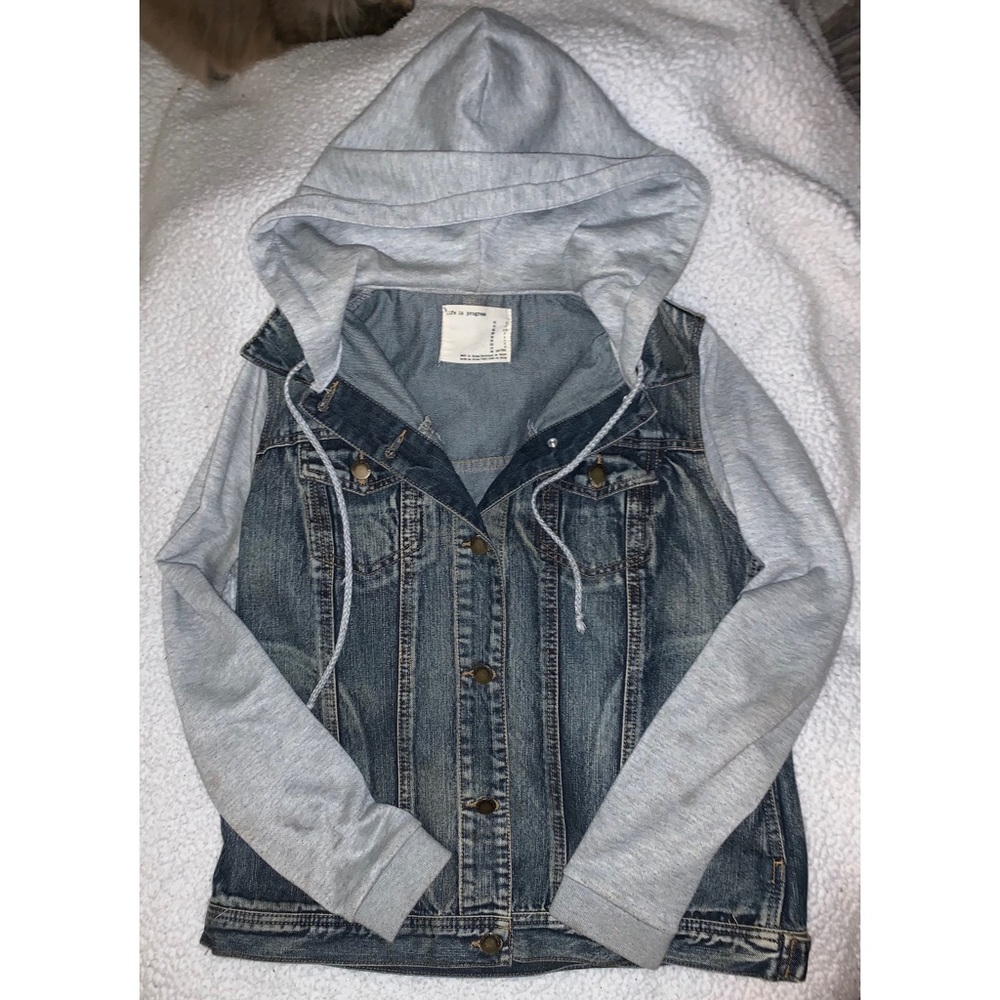 Half Jean Hoodie